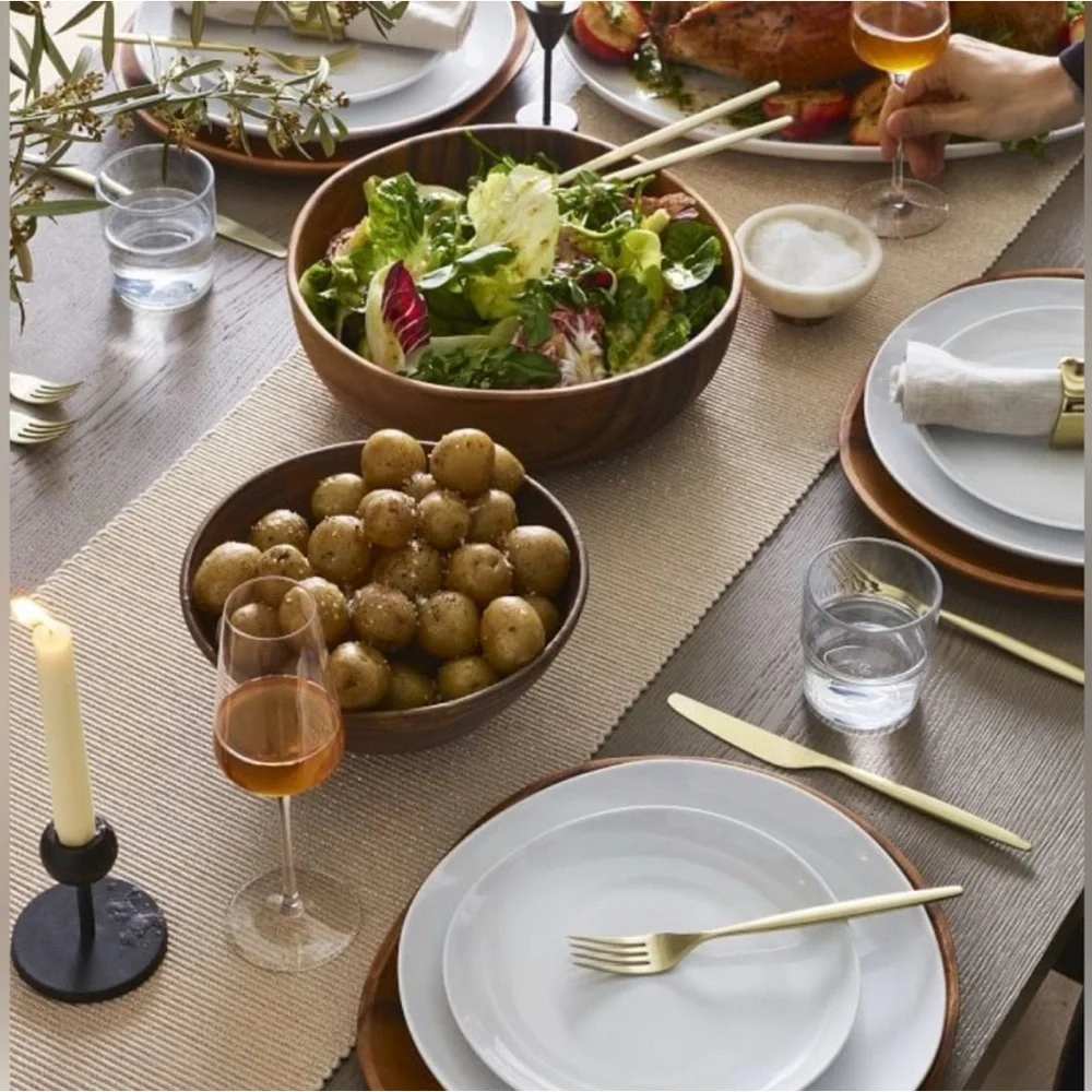 Organic Porcelain Salad Plate Sets of 4
